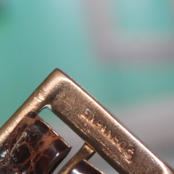 Unisex Classic Expanso Genuine Alligator Crocodile Belt 36 - Picture 5 of 7